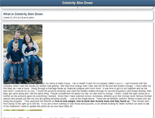 Tablet Screenshot of celebrityslimdown.com
